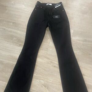 Abercrombie & Fitch Black high rise Bootcut Jeans Curve love